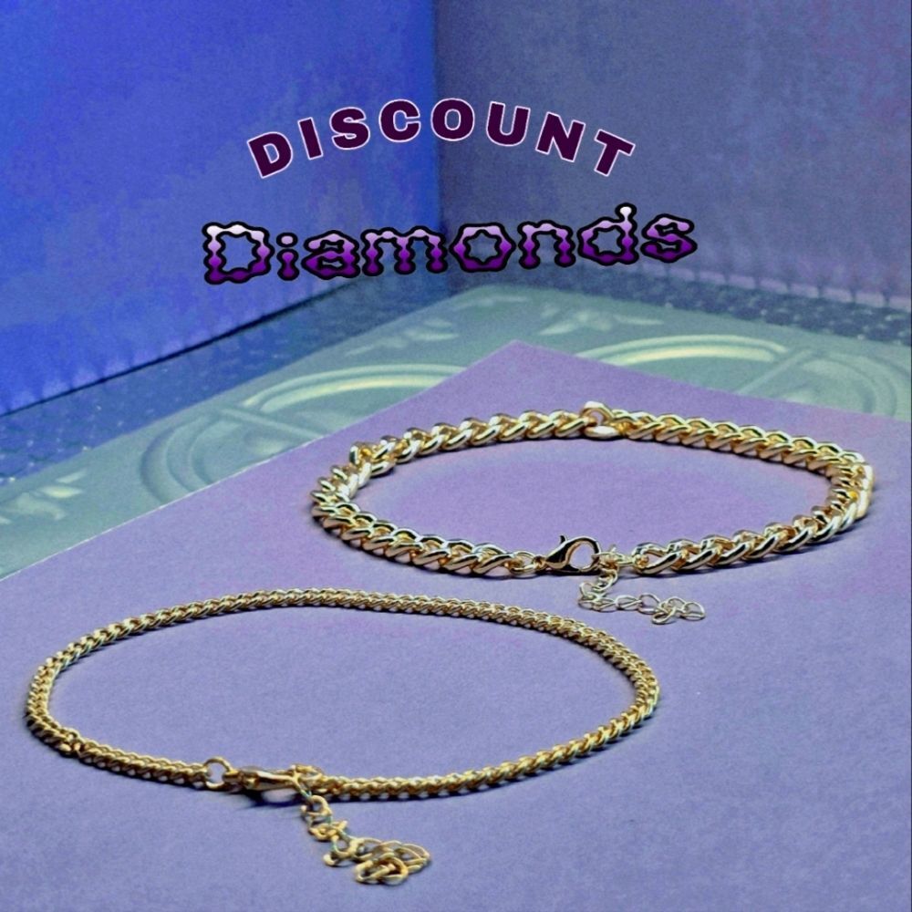 Anklet or Arm Bracelet in 18K Bright Yellow Gold over 925 Stainless Steel - Picture 3 of 5